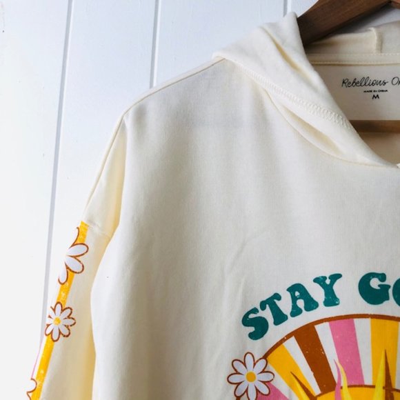 Rebellious One Stay Golden Graphic Hoodie - Picture 5 of 10